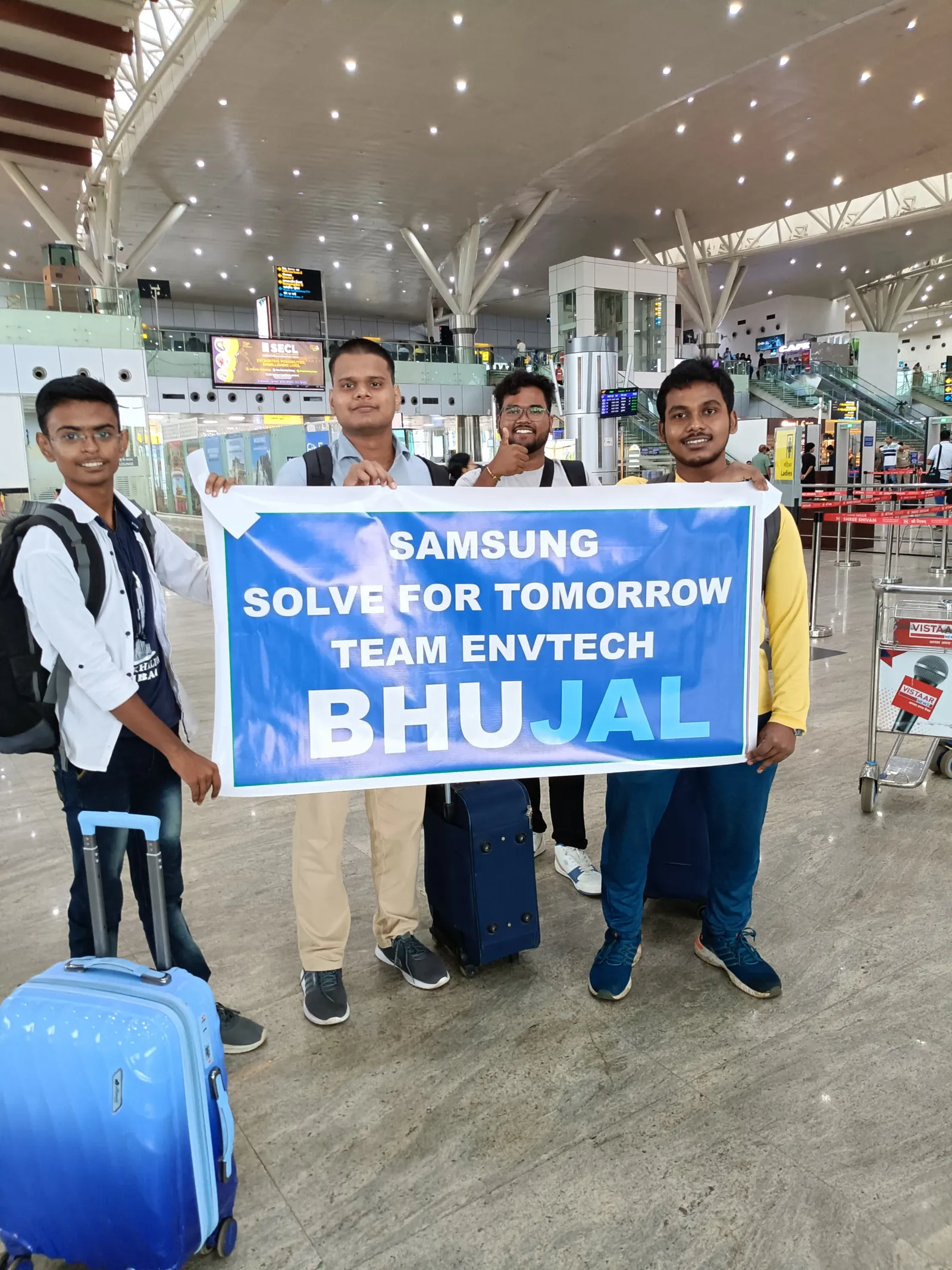 Team at Bilaspur Airport